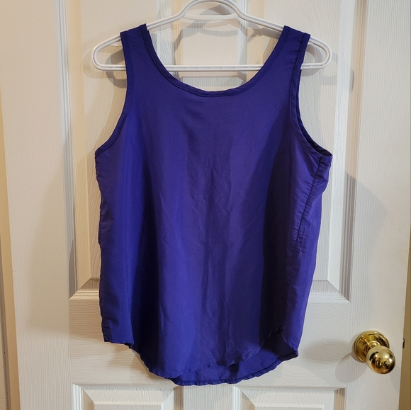 5/$20 Indigo blue vintage 90s Reitmans basic tank top small - Picture 1 of 6
